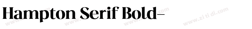 Hampton Serif Bold字体转换 Hampton Serif Bold字体转换